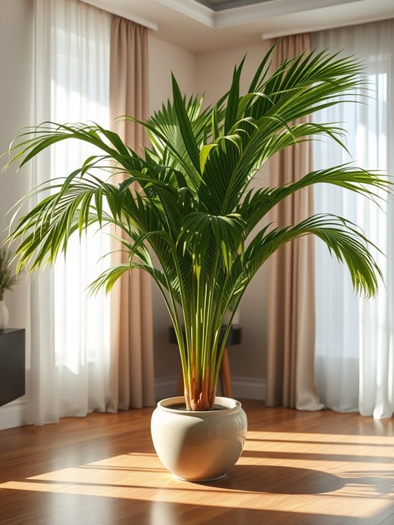 decorative indoor palm plant