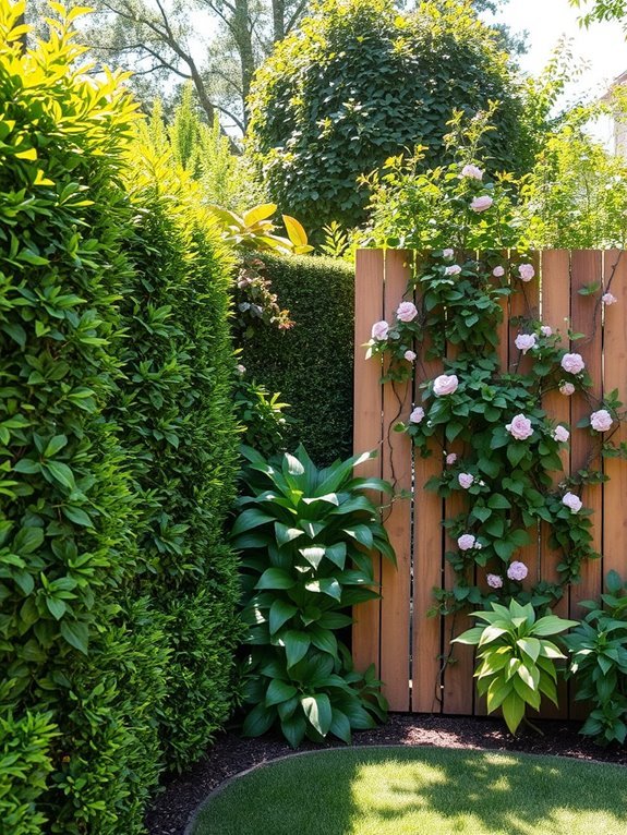 decorative plant privacy panels