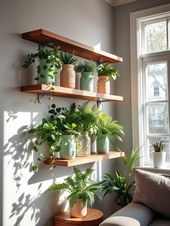 decorative storage jar display
