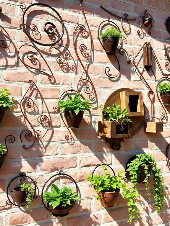decorative vertical plant displays