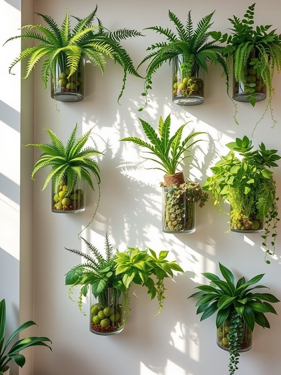 decorative wall mounted vases