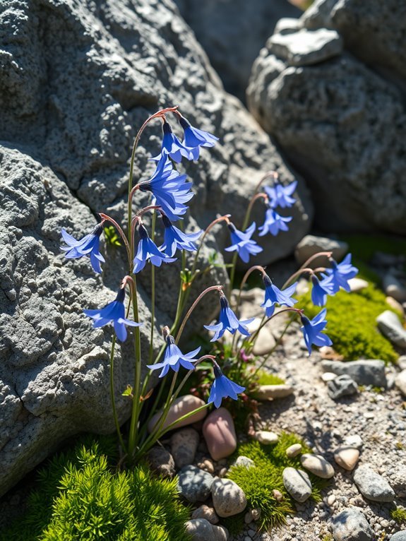delicate blue wildflower species