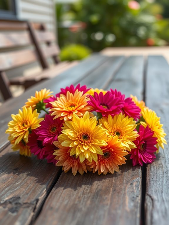 delicate flower arrangement cluster