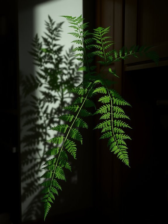 delicate lush green foliage
