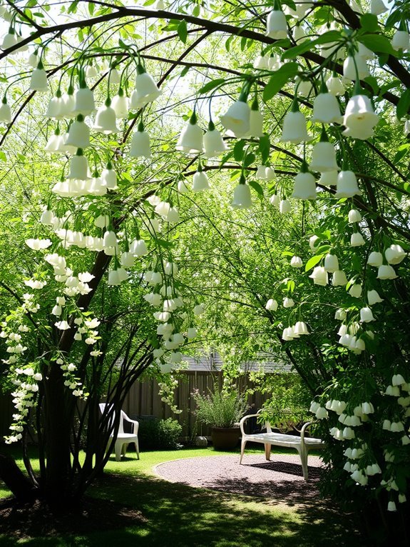 delicate white spring blooms