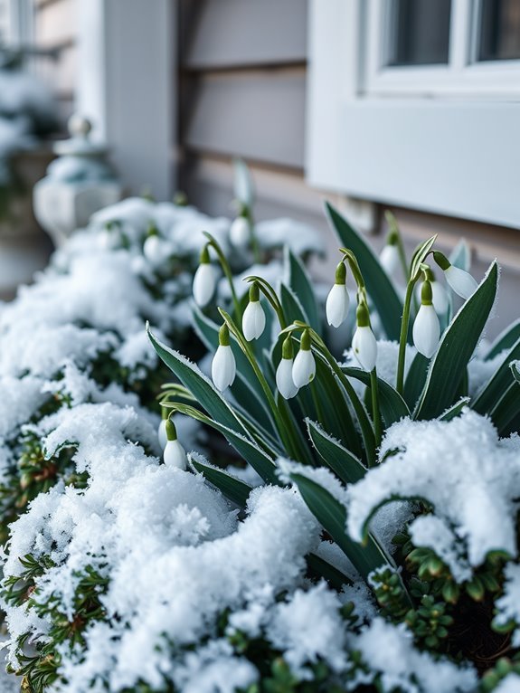 delicate winter flower bloom