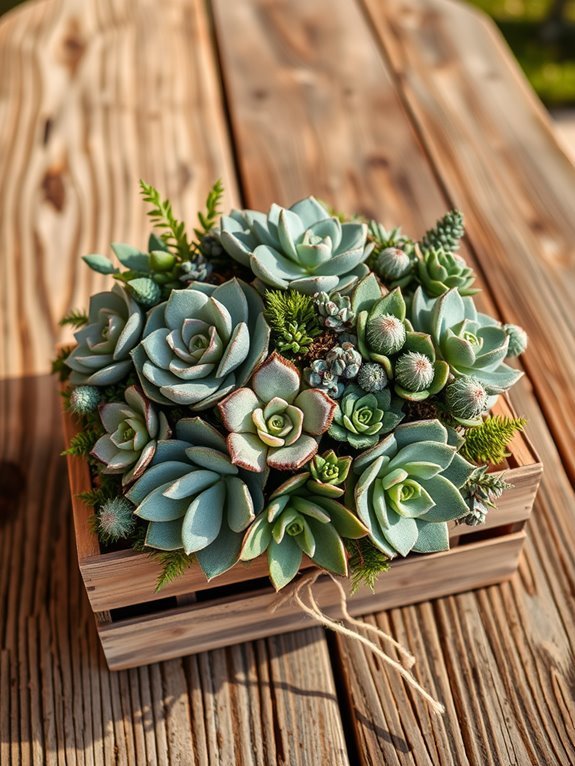 desert inspired plant arrangement