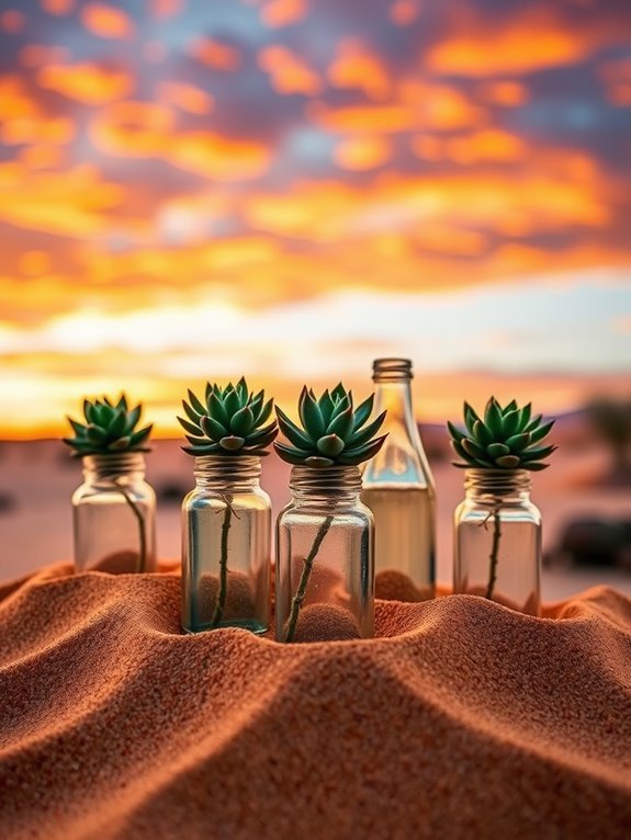 desert sunset floral display