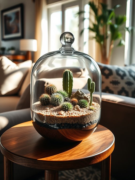 desert themed miniature garden