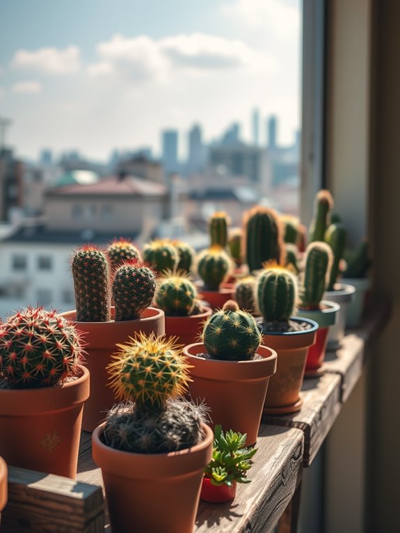 diverse cacti shapes and styles