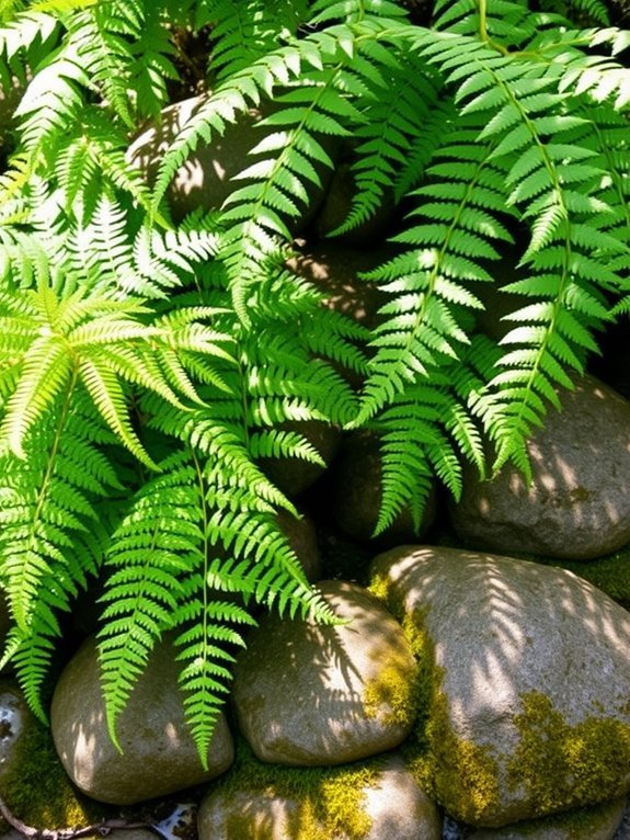 diverse species of ferns