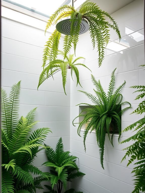 diverse varieties of ferns