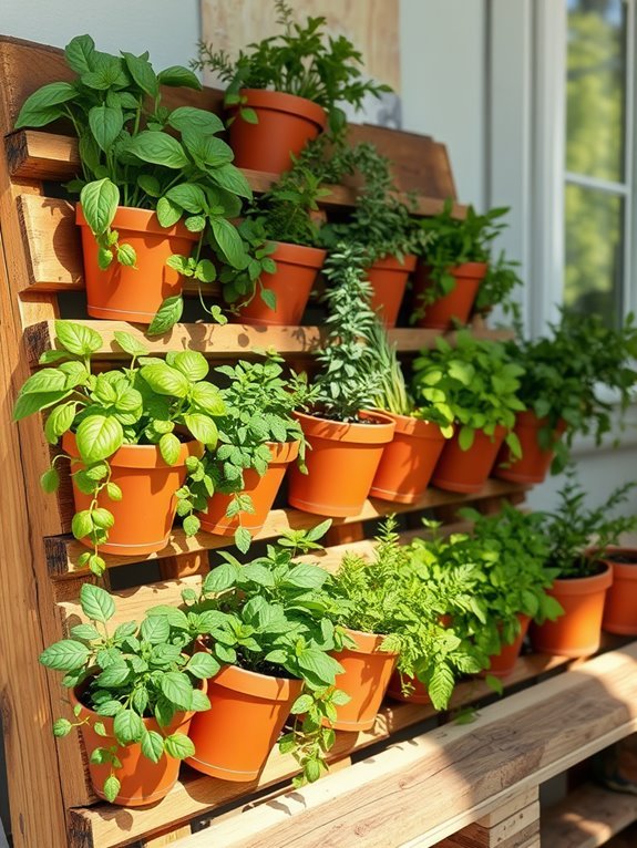 diy wooden pallet gardening