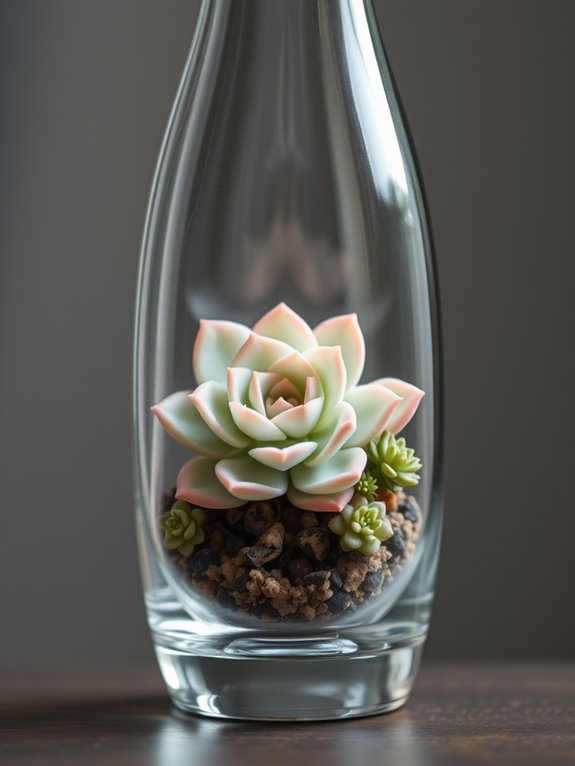 echeveria succulent with beauty