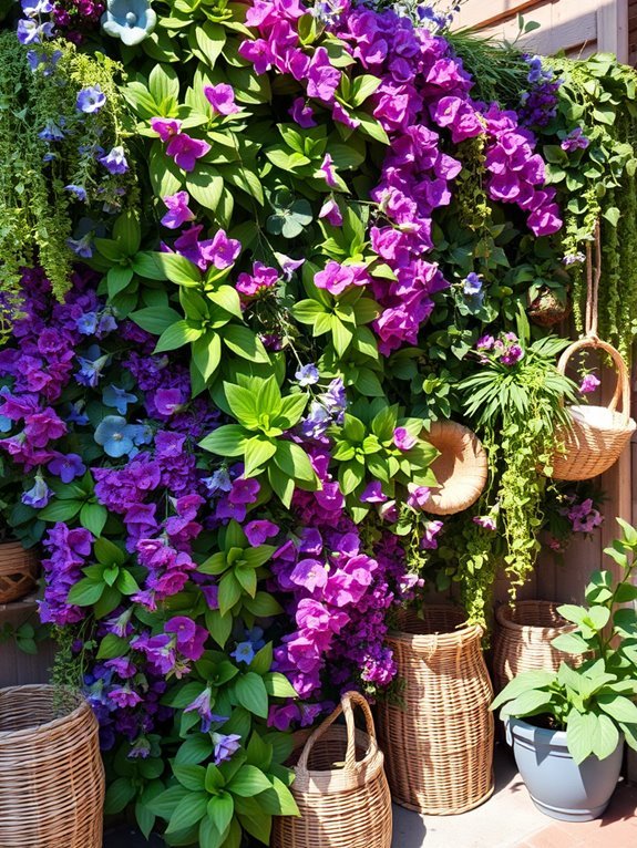 eclectic faux plant decor