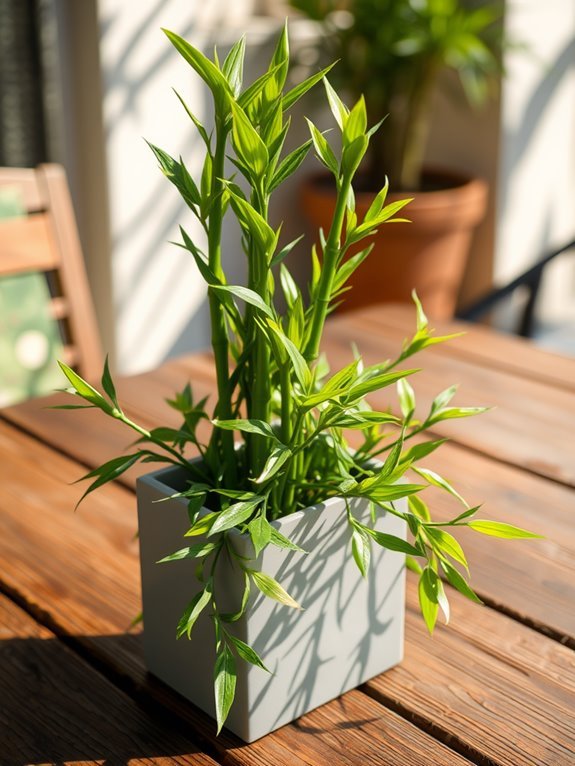 elegant bamboo decorative display