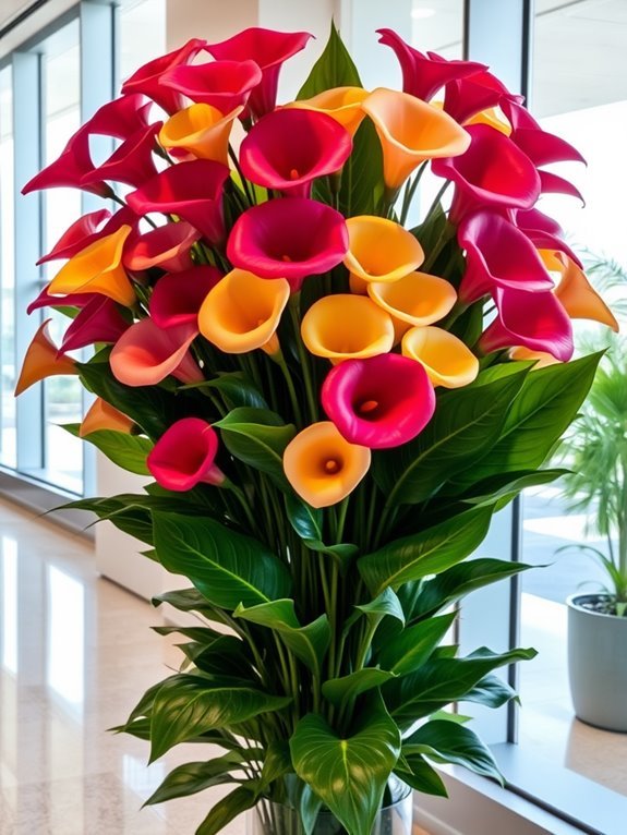 elegant calla lily arrangement