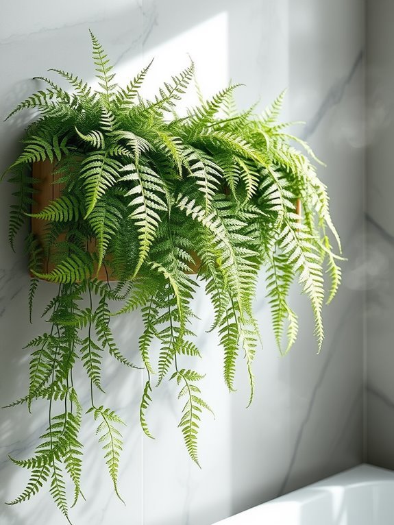 elegant delicate fern foliage