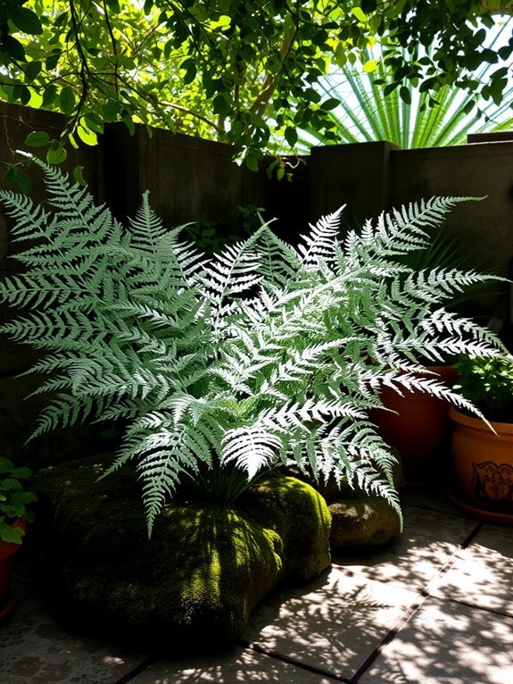 elegant delicate ornamental fern