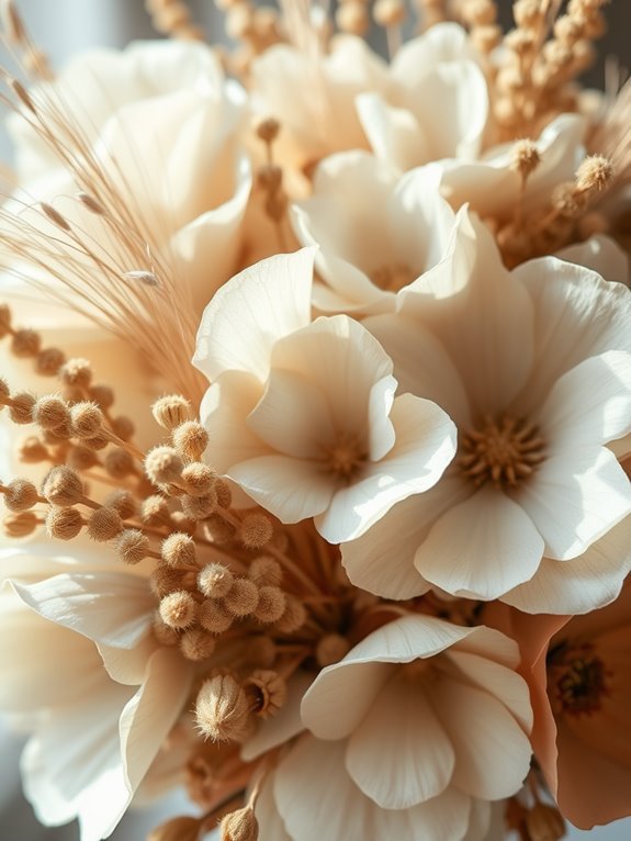 elegant dried flower arrangement