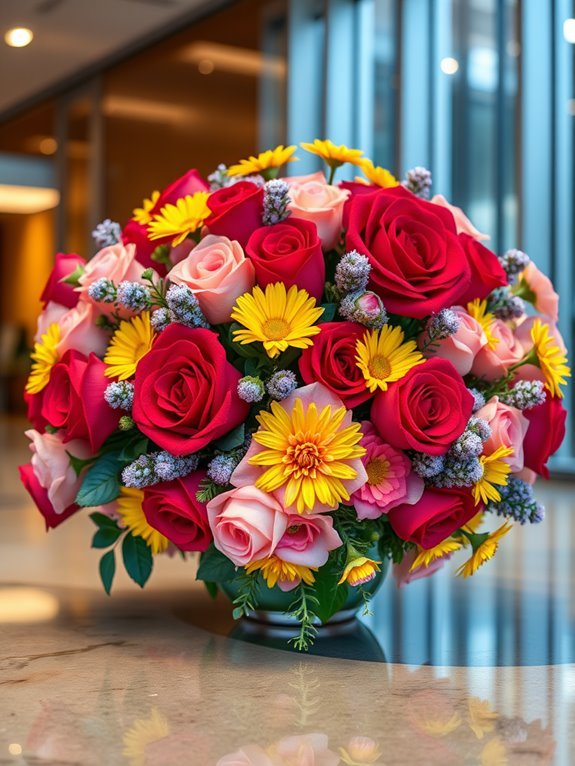 elegant floral arrangement gift