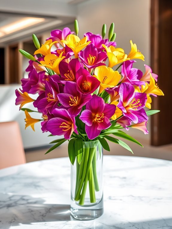 elegant floral display arrangement
