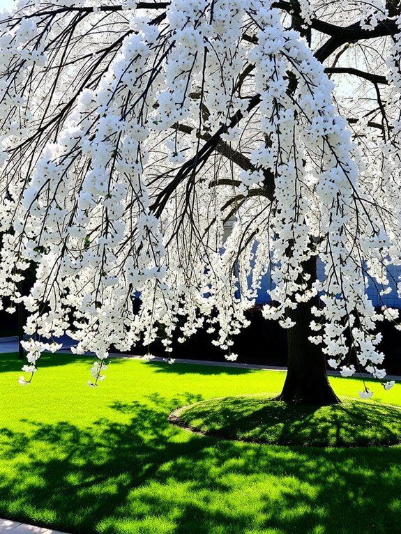 elegant flowering cherry tree