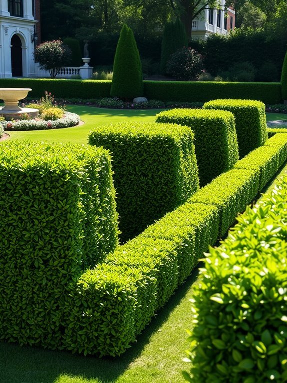 elegant garden boundary plants