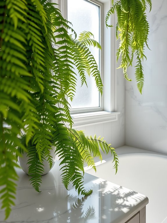 elegant green fronds flourish