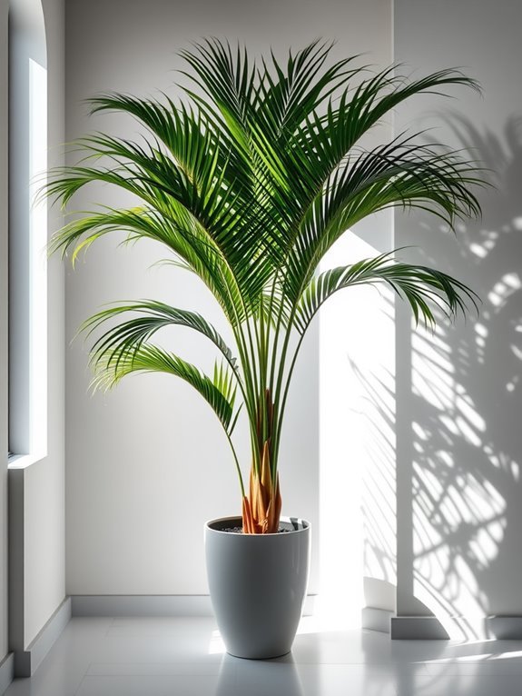 elegant indoor palm tree