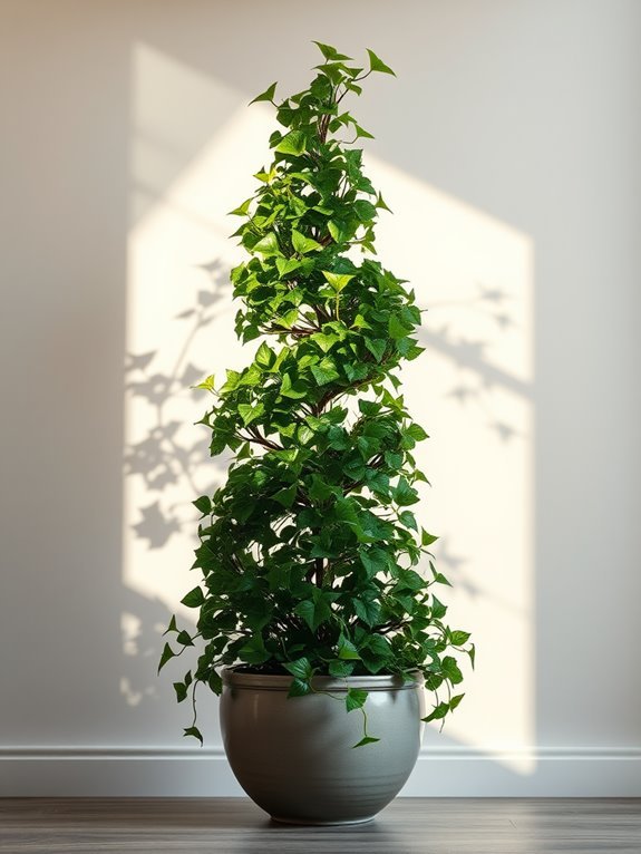 elegant ivy plant sculpture