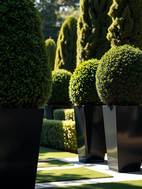 elegant outdoor plant containers