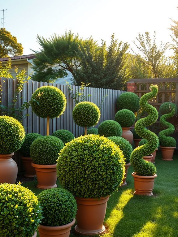 elegant shaped green plants