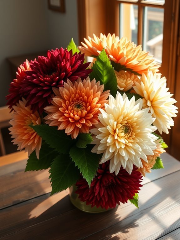 elegant silk flower arrangement