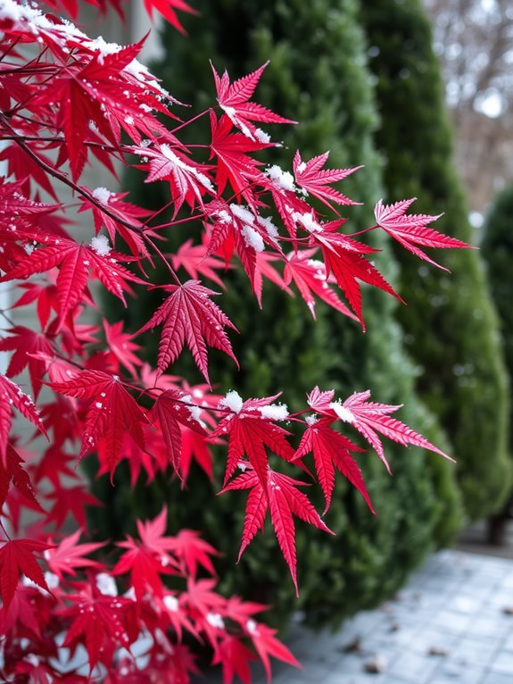 elegant vibrant foliage tree
