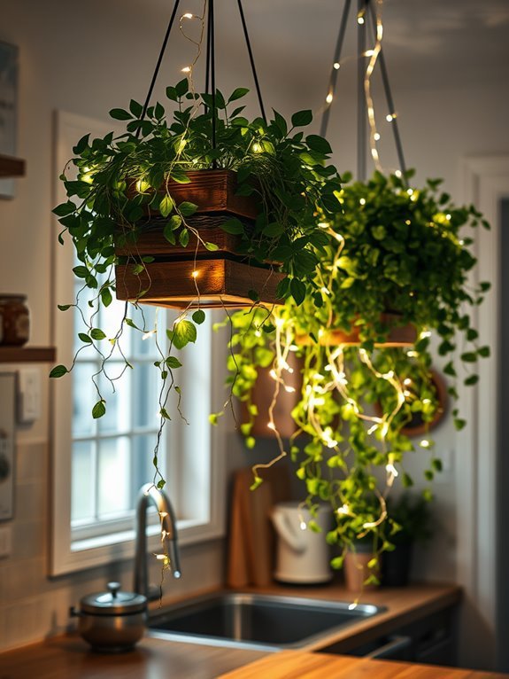 enchanted illuminated garden oasis