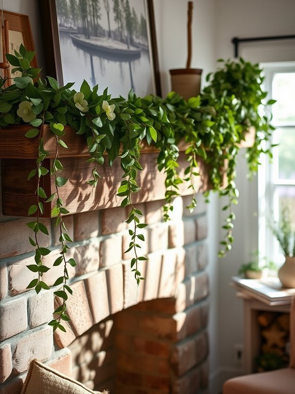 eucalyptus garlands with rustic charm