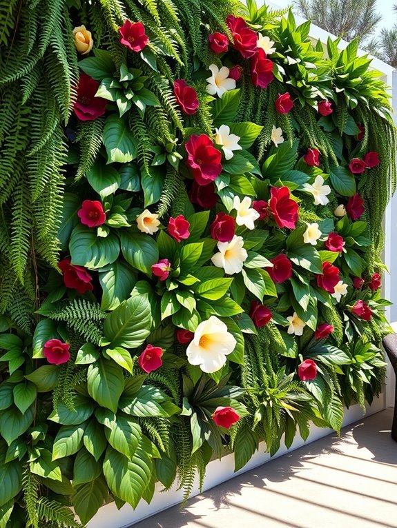 faux plant wall decor