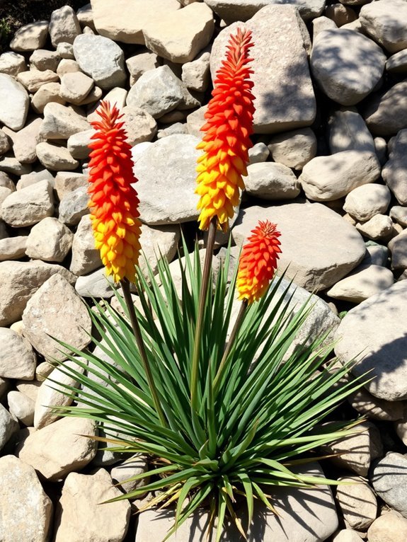 fiery vibrant flowering plant