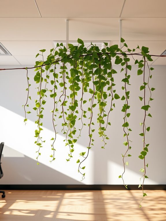 fragile climbing floral tendrils