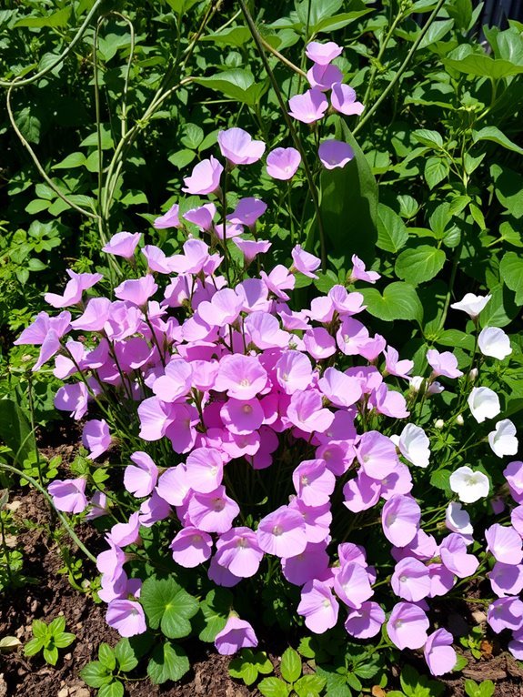 fragrant colorful garden flowers