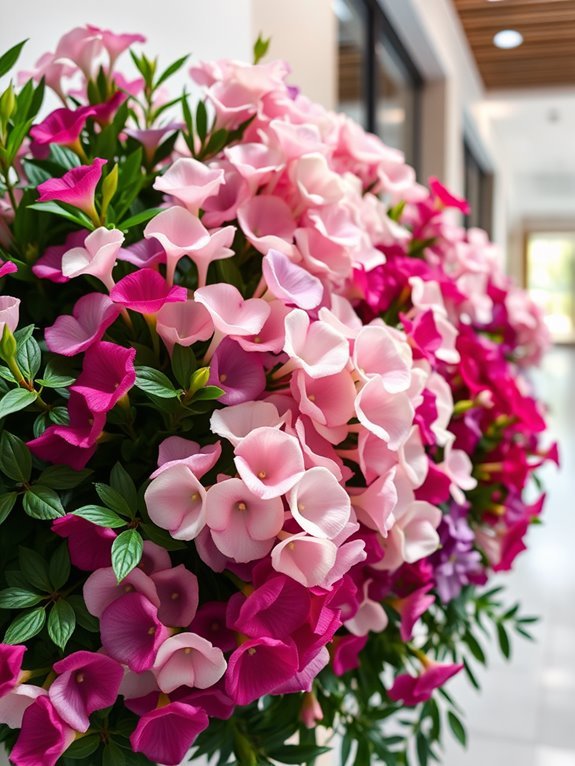fragrant flowering sweet peas