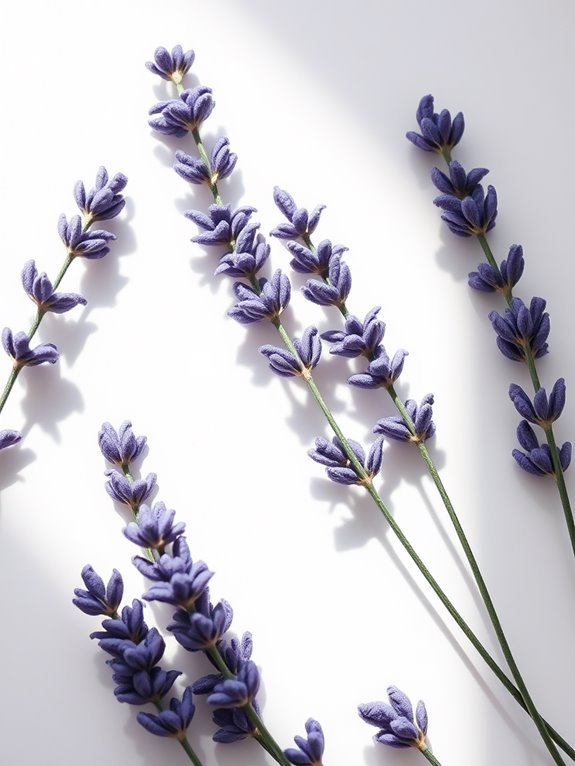 fragrant purple flower stems