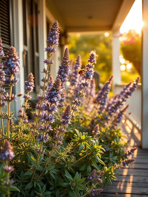 fragrant purple flowering herb