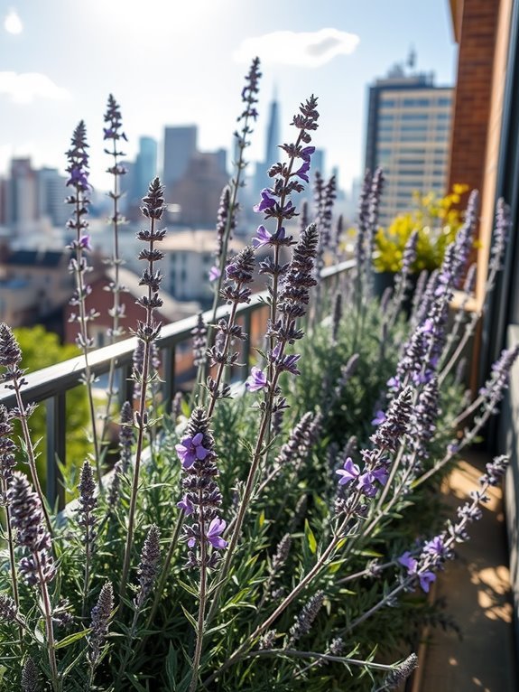 fragrant purple flowering herb