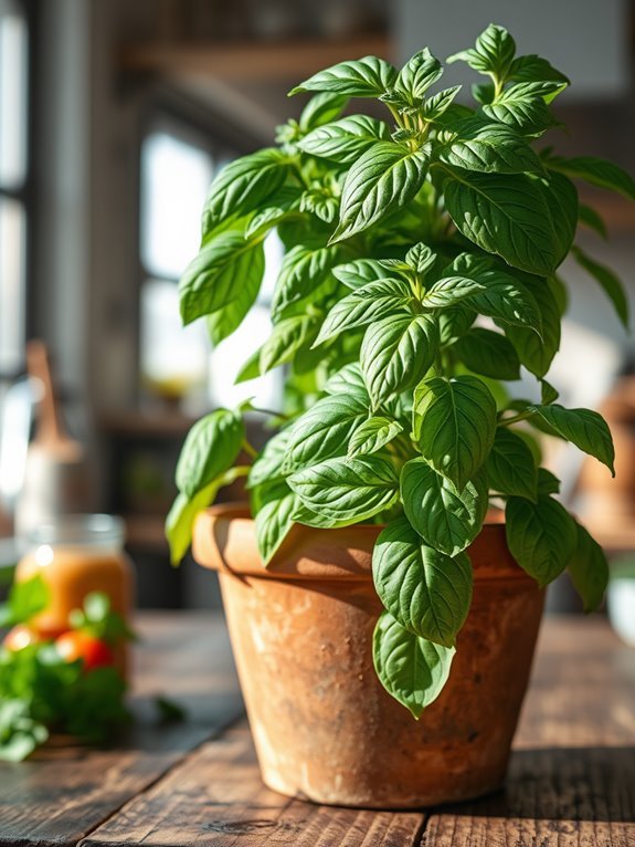 fresh aromatic culinary herb