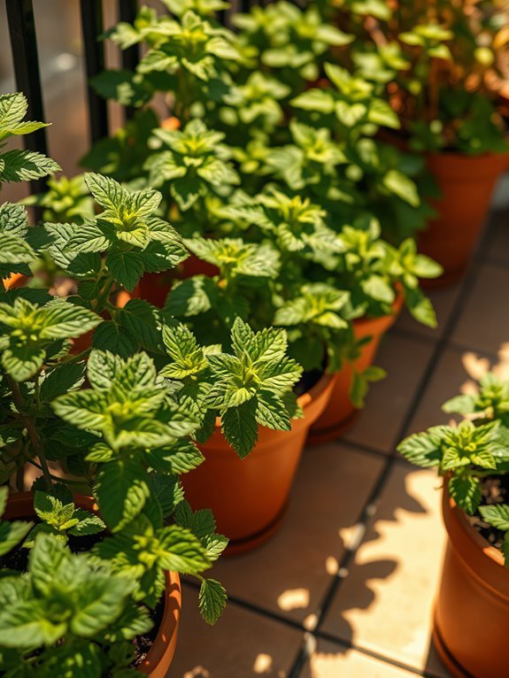 fresh green aromatic herb