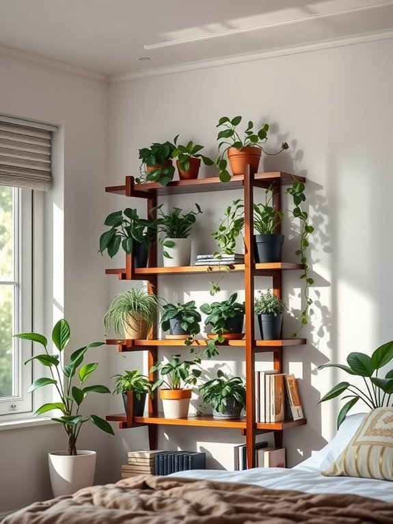 functional multi tiered bookshelf