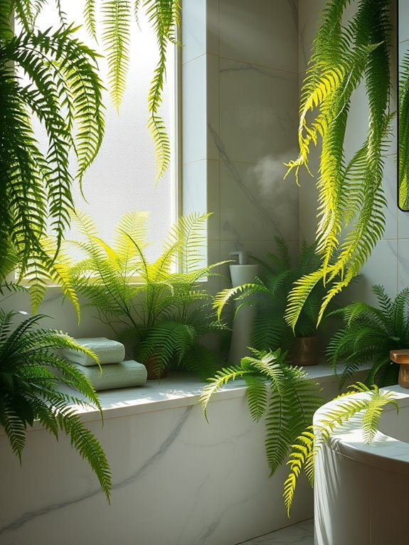 fuzzy green fern plant