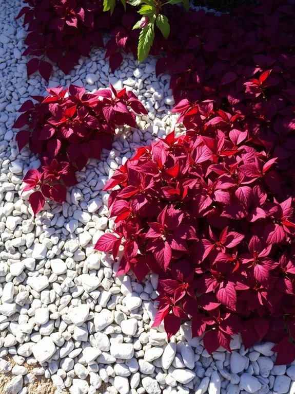 garden decor with texture